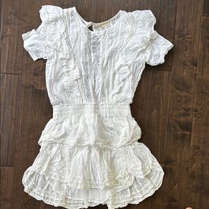 Love Shack Fancy White Classic Dress